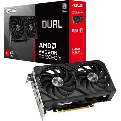 Asus Radeon RX 9060 XT Dual 8GB GDDR6 Graphics Card Asus Radeon RX 9060 XT Dual 8GB GDDR6 Graphics Card