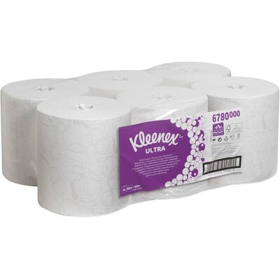 Kleenex Ultra Ručník na ruce Role Bílá - Ručníky na papír Kleenex Ultra Ručník na ruce Role Bílá - Ručníky na papír