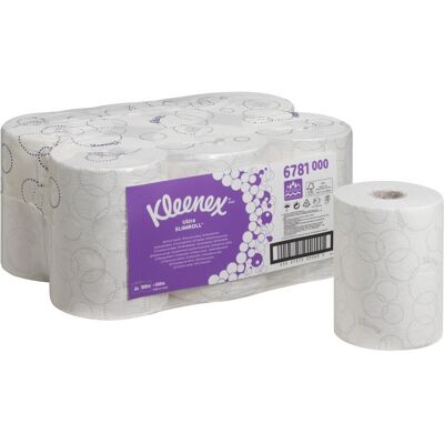 KIMBERLY-CLARK Kleenex 6781 Slimroll dvouvrstvé papírové ručníky v roli bílé KIMBERLY-CLARK Kleenex 6781 Slimroll dvouvrstvé papírové ručníky v roli bílé