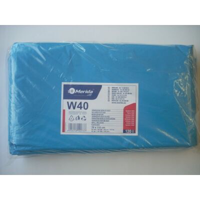 Pytle na odpad modré Merida LDPE 70x110cm 120l a 50 pytlů skládané Pytle na odpad modré Merida LDPE 70x110cm 120l a 50 pytlů skládané