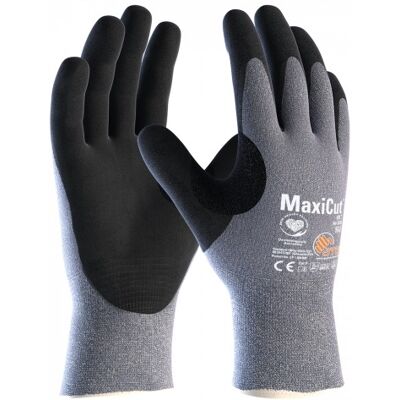 Pracovní rukavice ATG Maxicut Blue Melange Oil 4C - Odolné proti řezu, Voděodolné Pracovní rukavice ATG Maxicut Blue Melange Oil 4C - Odolné proti řezu, Voděodolné