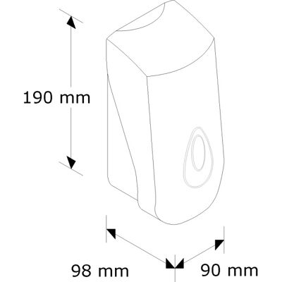 Dávkovač tekutého mýdla MERIDA TOP - 400 ml Dávkovač tekutého mýdla MERIDA TOP - 400 ml
