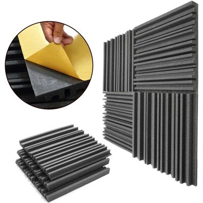 Veles-X Samolepící akustická pěna klíny grafit 50x50x5 cm, STANDARDNÍ PUR (KL555SL) Veles-X Samolepící akustická pěna klíny grafit 50x50x5 cm, STANDARDNÍ PUR (KL555SL)