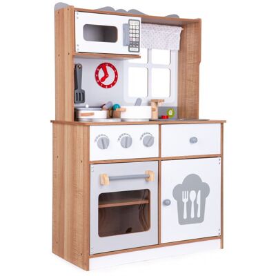 Ecotoys Dřevěná kuchyňka Wooden XXL s příslušenstvím, 7253 Ecotoys Dřevěná kuchyňka Wooden XXL s příslušenstvím, 7253
