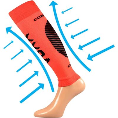 VOXX Návleky na lýtko kompresní PROTECT s ionty stříbra NEON ORANŽOVÉ S-M 111958 VOXX Návleky na lýtko kompresní PROTECT s ionty stříbra NEON ORANŽOVÉ S-M 111958