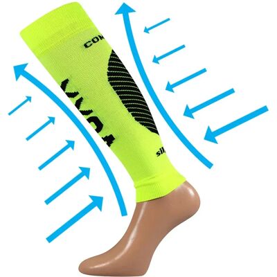 VOXX Návleky na lýtko kompresní PROTECT s ionty stříbra NEON ŽLUTÉ L-XL 111955 VOXX Návleky na lýtko kompresní PROTECT s ionty stříbra NEON ŽLUTÉ L-XL 111955
