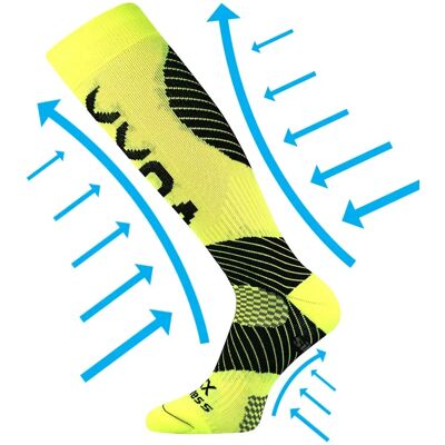 VOXX Podkolenky kompresní PROTECT s ionty stříbra NEON ŽLUTÉ 43-46 111991 VOXX Podkolenky kompresní PROTECT s ionty stříbra NEON ŽLUTÉ 43-46 111991