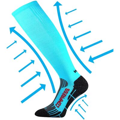 VOXX Podkolenky kompresní FLEX neon tyrkysové 35-38 111440 VOXX Podkolenky kompresní FLEX neon tyrkysové 35-38 111440