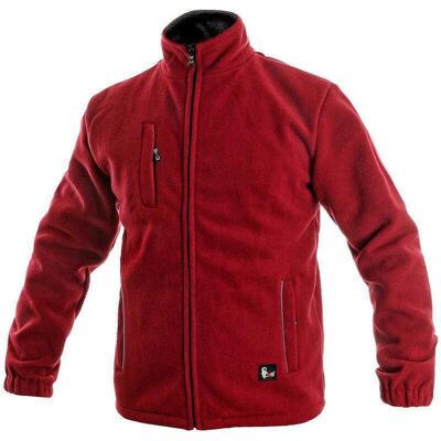 CXS OTAWA Pánská fleecová bunda červená 3XL 124000125097 CXS OTAWA Pánská fleecová bunda červená 3XL 124000125097