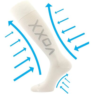 VOXX Podkolenky kompresní slabé VENOM s ionty stříbra BÍLÉ 39-42 119332 VOXX Podkolenky kompresní slabé VENOM s ionty stříbra BÍLÉ 39-42 119332