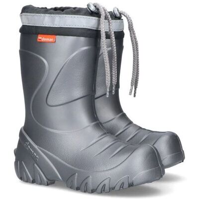 Demar Dětské holínky zateplené MAMMUT S 0300 C stříbrná 32-33 0300C_32-33 Demar Dětské holínky zateplené MAMMUT S 0300 C stříbrná 32-33 0300C_32-33