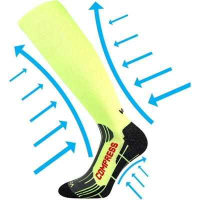 VOXX Podkolenky kompresní FLEX neon žluté 39-42 111447 VOXX Podkolenky kompresní FLEX neon žluté 39-42 111447