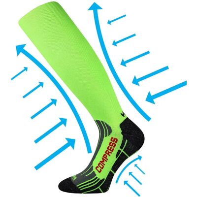 VOXX Podkolenky kompresní FLEX neon zelené 43-46 111451 VOXX Podkolenky kompresní FLEX neon zelené 43-46 111451