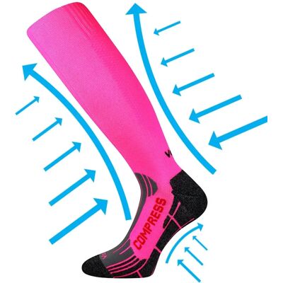 VOXX Podkolenky kompresní FLEX neon růžové 39-42 111444 VOXX Podkolenky kompresní FLEX neon růžové 39-42 111444
