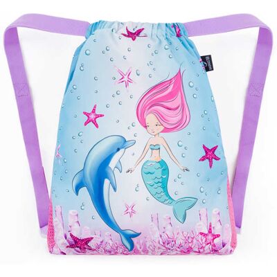 Bagmaster SÁČEK LUMI 24 A školní na přezůvky / tělocvik – mořská panna Fialová 1,5 l 230294 Bagmaster SÁČEK LUMI 24 A školní na přezůvky / tělocvik – mořská panna Fialová 1,5 l 230294