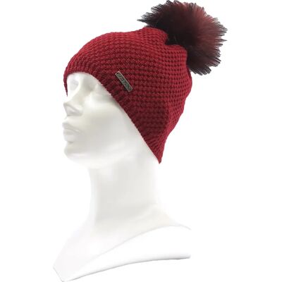 VOXX Čepice dámská pletená GALLOPERA s bambulí VÍNOVÁ uni 119820 VOXX Čepice dámská pletená GALLOPERA s bambulí VÍNOVÁ uni 119820