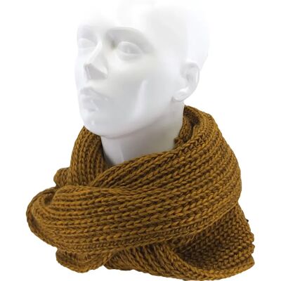 VOXX Šála dámská pletená MINOR kruhová z merino HNĚDÁ uni 121082 VOXX Šála dámská pletená MINOR kruhová z merino HNĚDÁ uni 121082