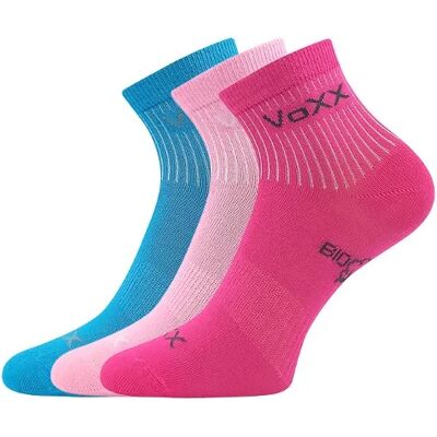 VOXX Ponožky dětské sportovní z BIO bavlny BOBBIK dívčí (3 páry) 20-24 120168 VOXX Ponožky dětské sportovní z BIO bavlny BOBBIK dívčí (3 páry) 20-24 120168