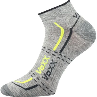 VOXX Ponožky krátké slabé REX 11 bavlněné SVĚTLE ŠEDÉ MELÉ se žlutou (3 páry) 39-42 113580 VOXX Ponožky krátké slabé REX 11 bavlněné SVĚTLE ŠEDÉ MELÉ se žlutou (3 páry) 39-42 113580