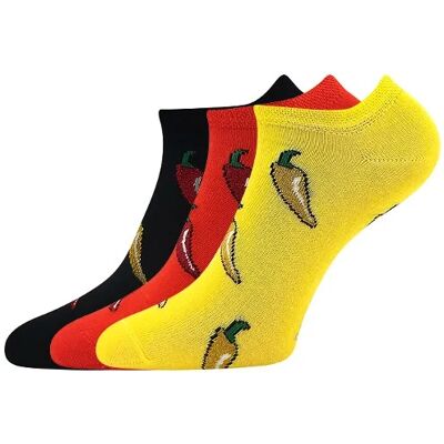 BOMA Ponožky unisex nízké PIKI 84 letní MIX PAPRIČKY (3 páry) 35-38 119701 BOMA Ponožky unisex nízké PIKI 84 letní MIX PAPRIČKY (3 páry) 35-38 119701