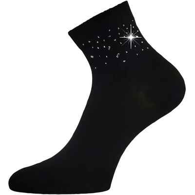 LONKA Ponožky dámské elegantní FLITANA 03 s kamínky ČERNÉ (3 páry) 39-42 126892 LONKA Ponožky dámské elegantní FLITANA 03 s kamínky ČERNÉ (3 páry) 39-42 126892