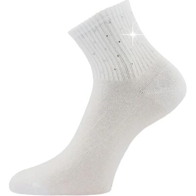 LONKA Ponožky dámské elegantní FLITANA 04 s kamínky BÍLÉ (3 páry) 35-38 126895 LONKA Ponožky dámské elegantní FLITANA 04 s kamínky BÍLÉ (3 páry) 35-38 126895
