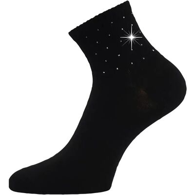 LONKA Ponožky dámské elegantní FLITANA 04 s kamínky ČERNÉ (3 páry) 35-38 126894 LONKA Ponožky dámské elegantní FLITANA 04 s kamínky ČERNÉ (3 páry) 35-38 126894
