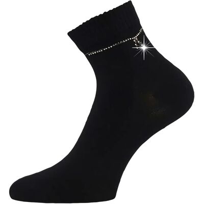 LONKA Ponožky dámské elegantní FLITANA 05 s kamínky ČERNÉ (3 páry) 35-38 126902 LONKA Ponožky dámské elegantní FLITANA 05 s kamínky ČERNÉ (3 páry) 35-38 126902