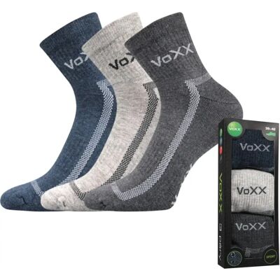 VOXX Ponožky sportovní CADDY B bavlněné 3pack TMAVÉ 35-38 117335 VOXX Ponožky sportovní CADDY B bavlněné 3pack TMAVÉ 35-38 117335