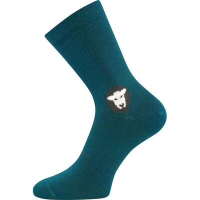 VOXX Ponožky anatomicky tvarované z merino BAREFOOTAN s ionty stříbra MODRO-ZELENÉ (3 páry) 43-46 124972 VOXX Ponožky anatomicky tvarované z merino BAREFOOTAN s ionty stříbra MODRO-ZELENÉ (3 páry) 43-46 124972