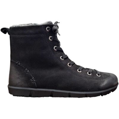 Wild 017-28001 Dámské celokožené barefoot kotníkové boty černé 38 Wild 017-28001 Dámské celokožené barefoot kotníkové boty černé 38