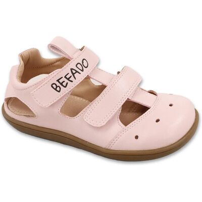 BEFADO 005X005 sandálky BAREFOOT KIDDY růžové 24 005X005_24 BEFADO 005X005 sandálky BAREFOOT KIDDY růžové 24 005X005_24
