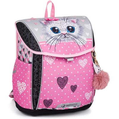 Bagmaster PRIM 24 A školní aktovka – kočka Růžová 20 l 220276 Bagmaster PRIM 24 A školní aktovka – kočka Růžová 20 l 220276