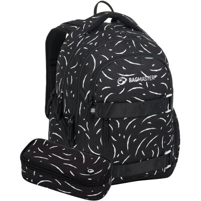 Bagmaster NOMAD 25 A studentský set – černo-bílý Černá 30 l 191809 Bagmaster NOMAD 25 A studentský set – černo-bílý Černá 30 l 191809