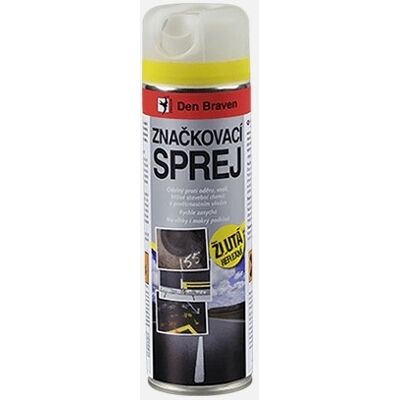 Den Braven značkovací sprej žlutý 500ml TP00005 Den Braven značkovací sprej žlutý 500ml TP00005