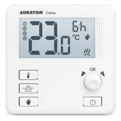 Termostat AURATON Cetus 3013 elektronický s nočním poklesem a režimem dovolené Termostat AURATON Cetus 3013 elektronický s nočním poklesem a režimem dovolené