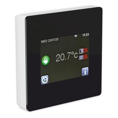 Termostat podlahový dotykový Fenix TFT WiFi RF-modul 4200144 černý Termostat podlahový dotykový Fenix TFT WiFi RF-modul 4200144 černý