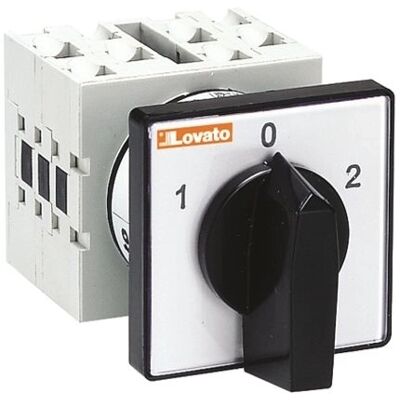 Vačkový spínač LOVATO GX1611U 16A/3P reverzní černá páčka Vačkový spínač LOVATO GX1611U 16A/3P reverzní černá páčka