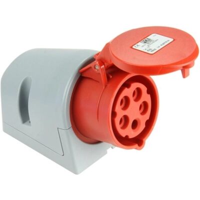 PCRC zásuvka na zeď - 5P, 400V, IP44 PCRC zásuvka na zeď - 5P, 400V, IP44