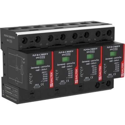 SALTEK Svodič přepětí FLP-B+C MAXI V/4 (TN-S) SALTEK Svodič přepětí FLP-B+C MAXI V/4 (TN-S)