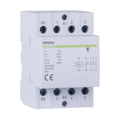 Stykač instalační NOARK Ex9CH63 40 220/230V 63A 4NO 102427 Stykač instalační NOARK Ex9CH63 40 220/230V 63A 4NO 102427