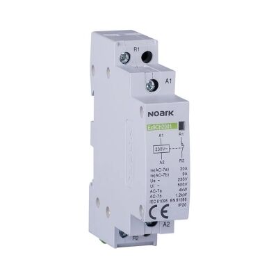 Instalační stykač NOARK Ex9CH20 20 220/230V 50/60 Hz 20A 2NO 102399 Instalační stykač NOARK Ex9CH20 20 220/230V 50/60 Hz 20A 2NO 102399