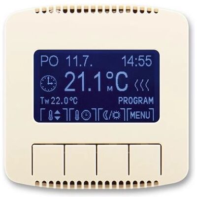 ABB Tango termostat pokojový slonová kost 3292A-A10301 C programovatelný ABB Tango termostat pokojový slonová kost 3292A-A10301 C programovatelný