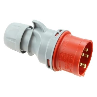 PCE - pc Electric 015-6tt Červený IP44 5-pinový napájecí konektor PCE - pc Electric 015-6tt Červený IP44 5-pinový napájecí konektor