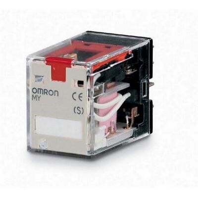 Spínací relé paticové Omron 4P (čtyřřadé) MY4IN 24AC 5A Spínací relé paticové Omron 4P (čtyřřadé) MY4IN 24AC 5A