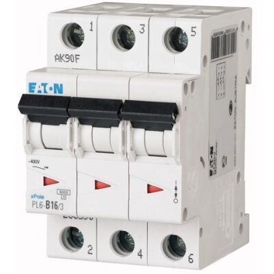 Jistič EATON PL6-B16/3 16A 286589 Jistič EATON PL6-B16/3 16A 286589