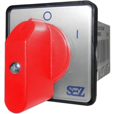 Vačkový spínač SEZ S16 JD 1103 A6/R 16A/3P červená páčka 0/1 Vačkový spínač SEZ S16 JD 1103 A6/R 16A/3P červená páčka 0/1