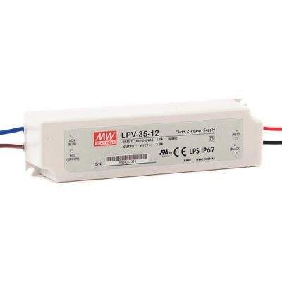 Napájecí zdroj MEAN WELL pro LED 12VDC 35W LPV-35-12 Napájecí zdroj MEAN WELL pro LED 12VDC 35W LPV-35-12