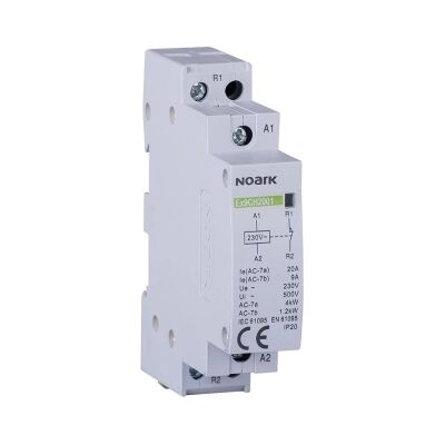 Instalační stykač NOARK Ex9CH20 10 220/230V 20A 1NO 107011 Instalační stykač NOARK Ex9CH20 10 220/230V 20A 1NO 107011