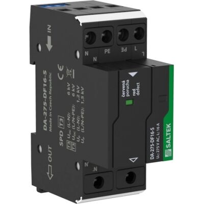 SALTEK Přepěťová ochrana DA-275-DF16-S s vf filtrem 230V/16A SALTEK Přepěťová ochrana DA-275-DF16-S s vf filtrem 230V/16A